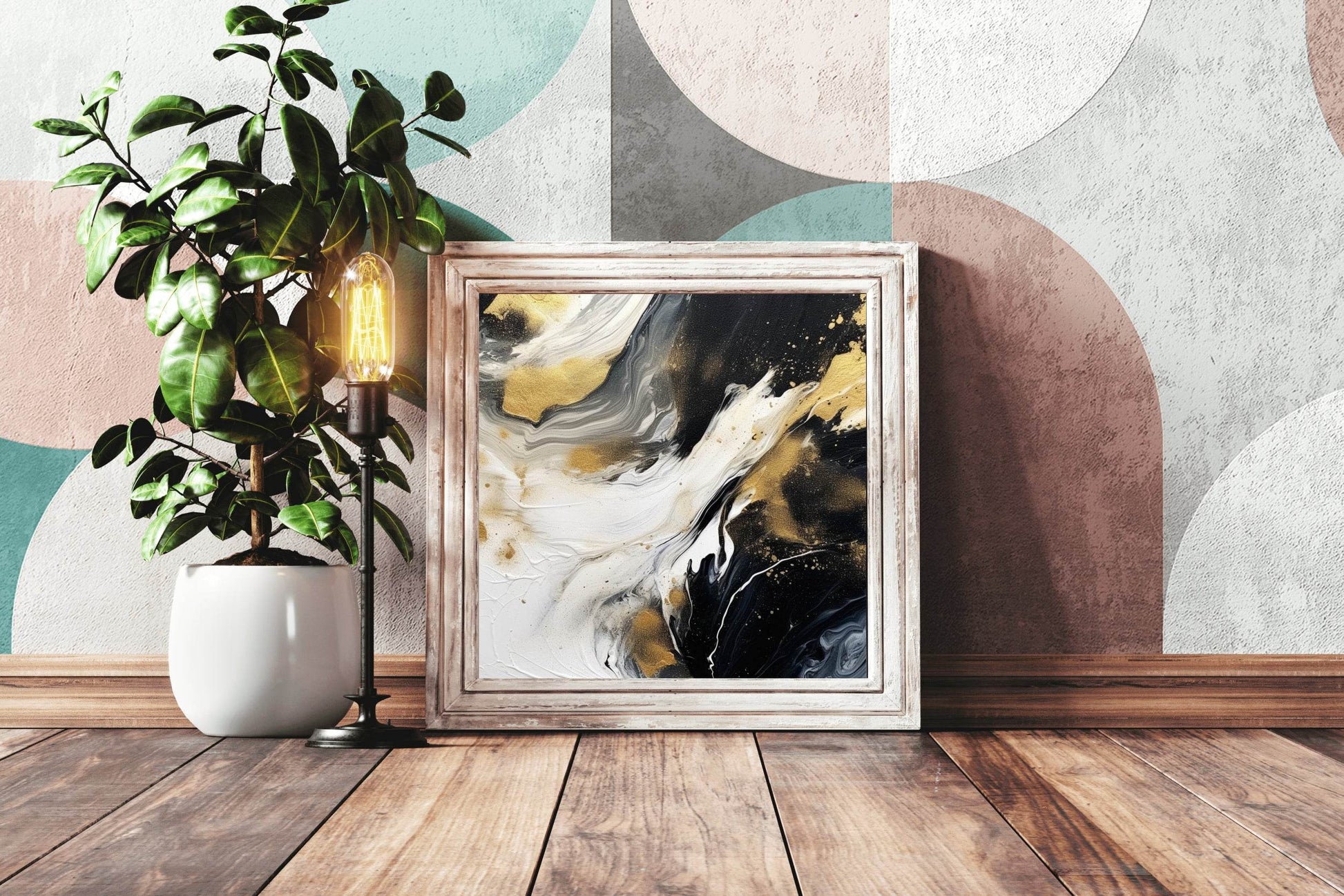 Sharp Smoky Black Brush Stroke Wall Art - beink online art store