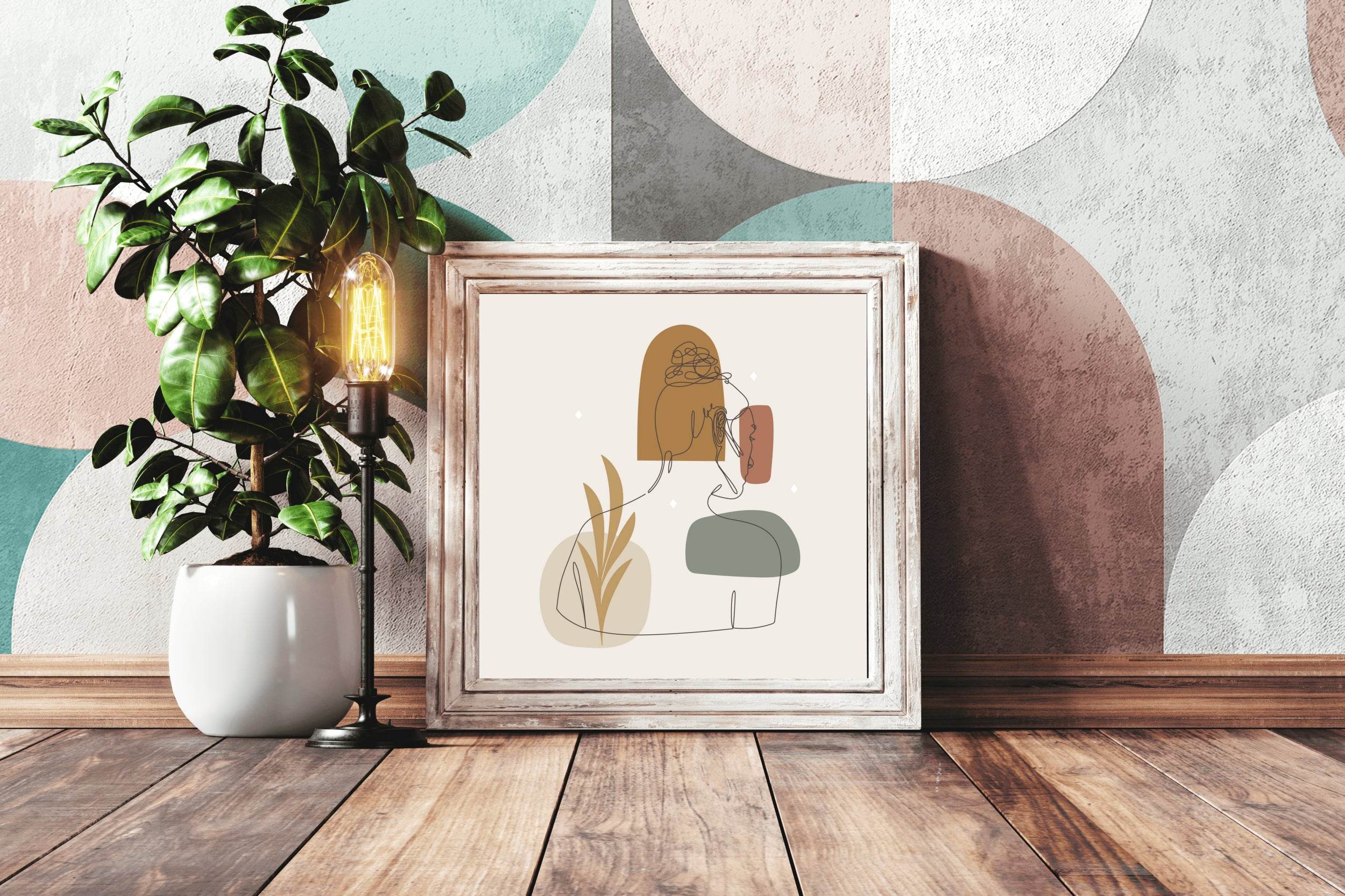 Behind The Beautiful Body of Woman Wall Art - beink online art store