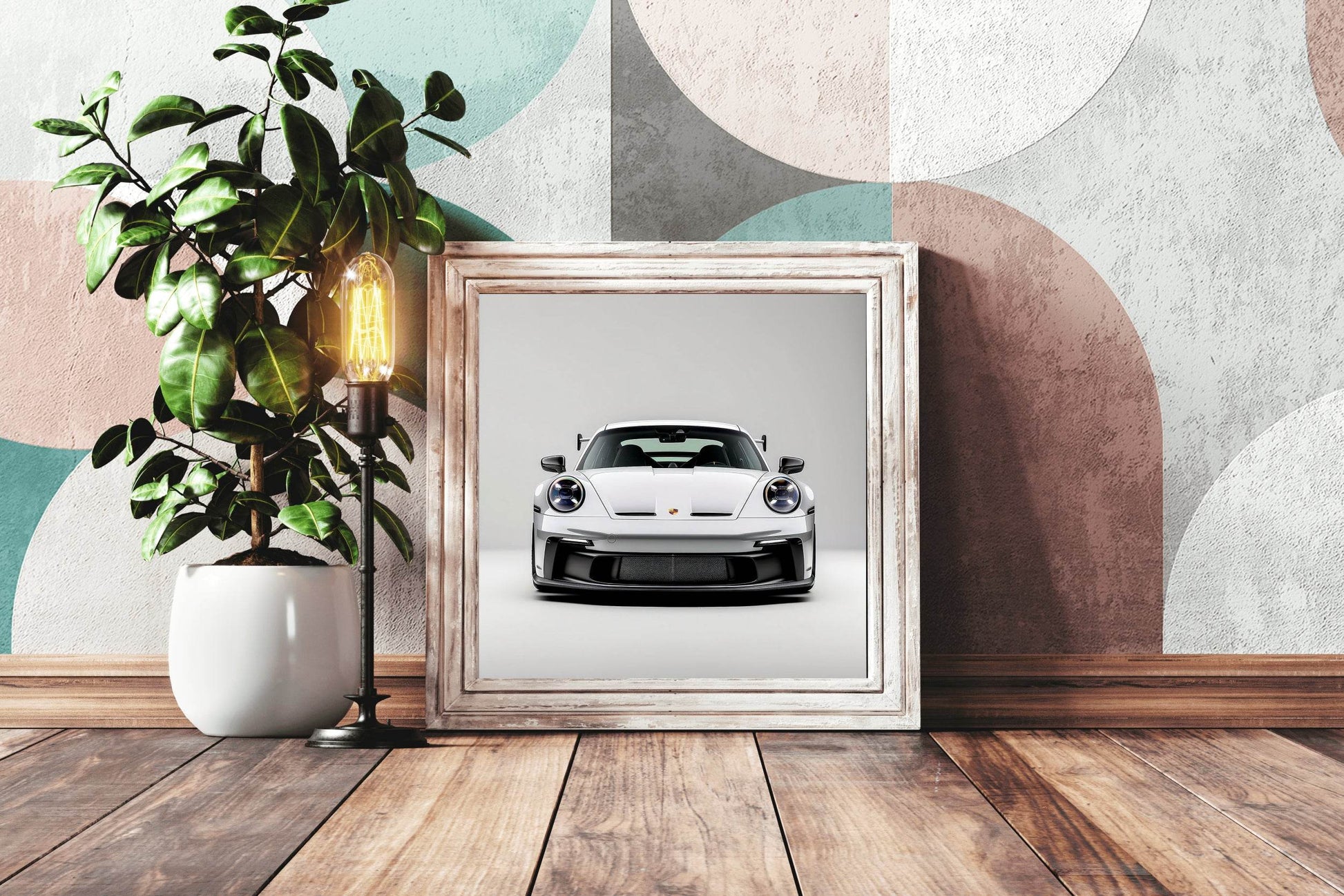 Porsche GT3 R GREY Wall Art - beink online art store