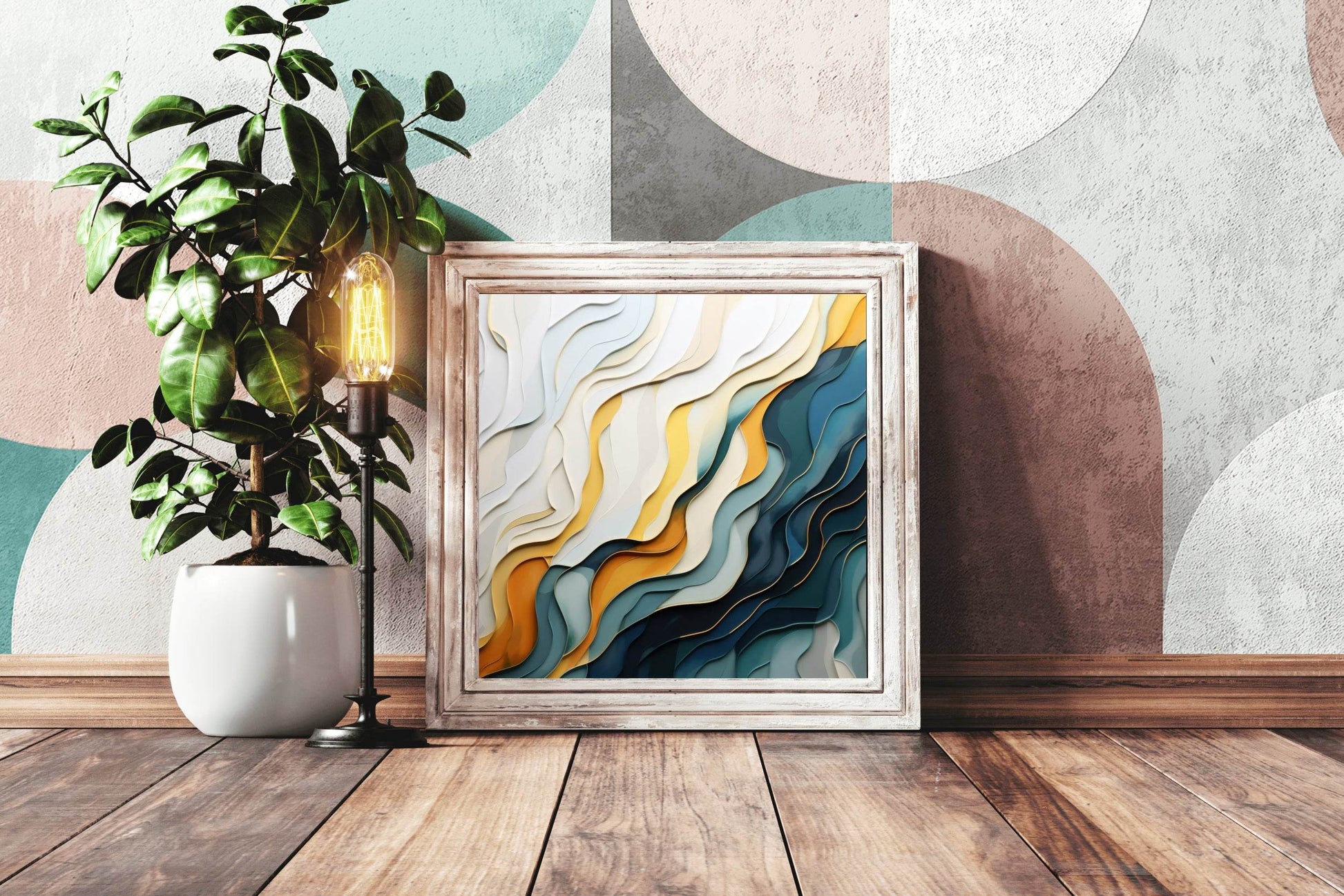 Paper Layers Abstract Wall Art - beink online art store