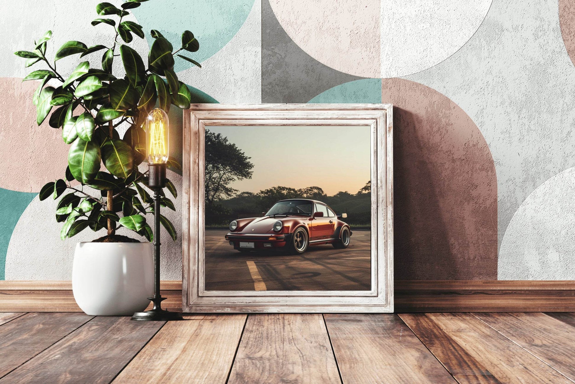Porsche930 Turbo Red Wall Art - beink online art store