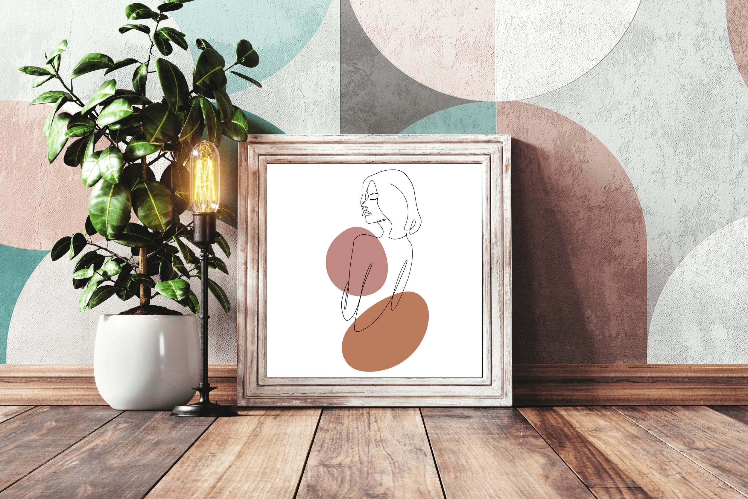 Minimal Female Body Line Art - beink online art store