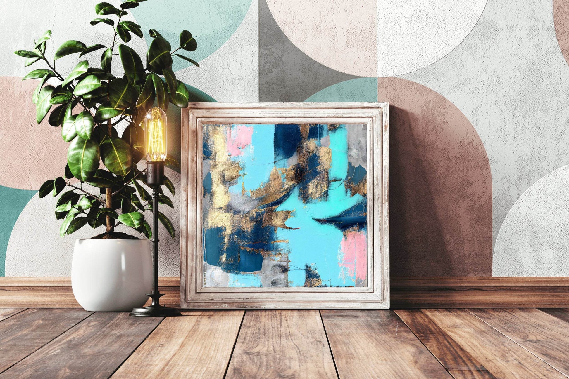Acrylic Painting Stroke Abstract Wall Art - beink online art store