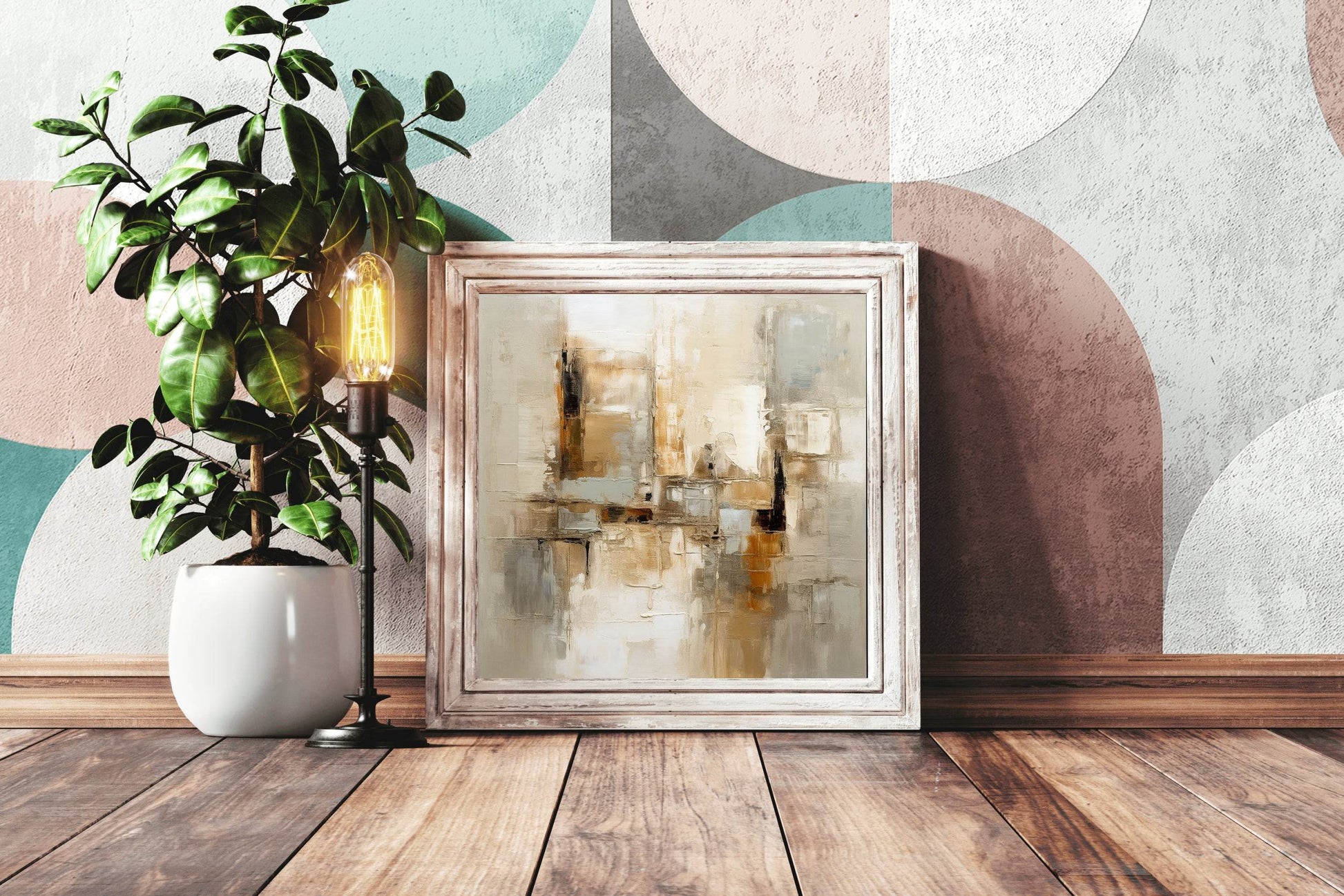 Textured Sailboat Painting Abstract Wall Art - beink online art store